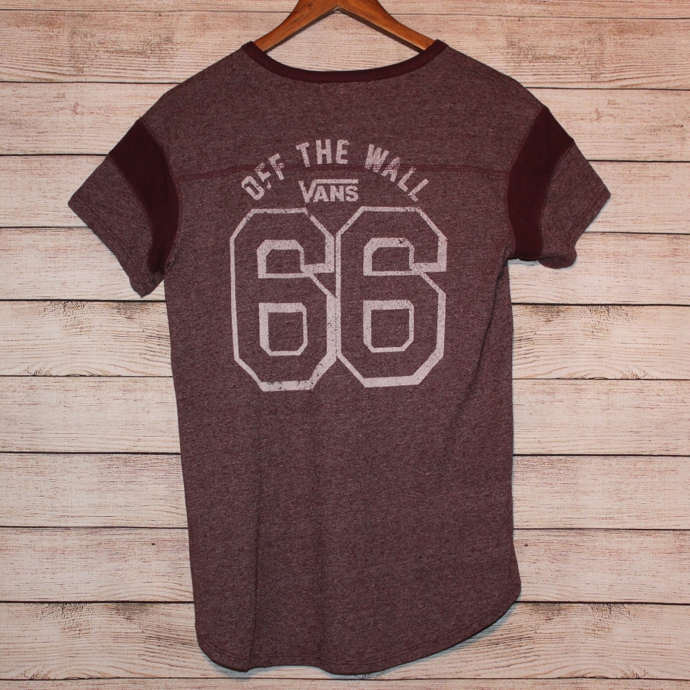Vans Off The Wall 66 Shirt Maroon